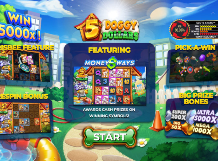 5 Doggy Dollars Slot Bonus Features 747x550