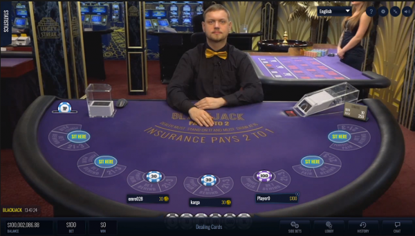 רצף מזל בלאק ג'ק בשידור חי e1588849303129