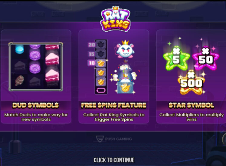 תכונות בונוס של חריץ קינג עכברוש 1 747x550