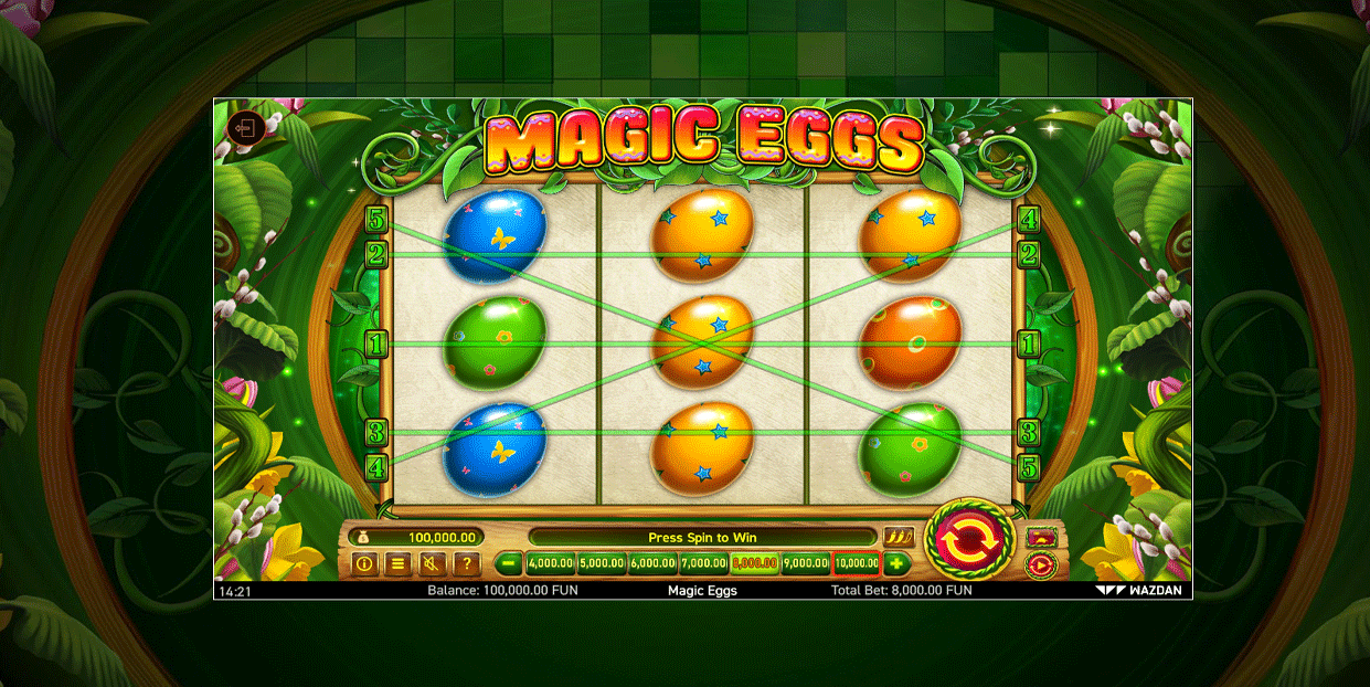 Magic Eggs Paylines