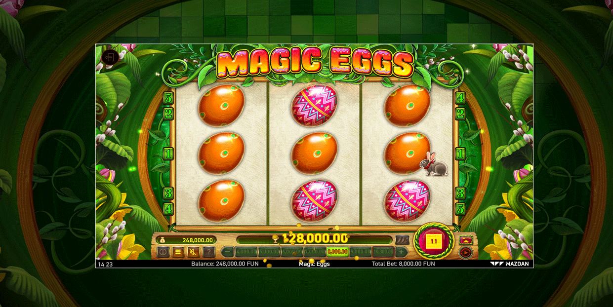 Magic eggs win