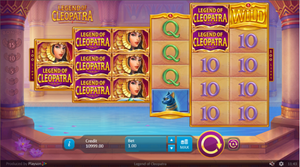 Legend of cleopatra slot by playson e1581920652257