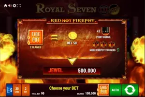 Gamomat Red Hot Firepot תכונה מינימום 300x200